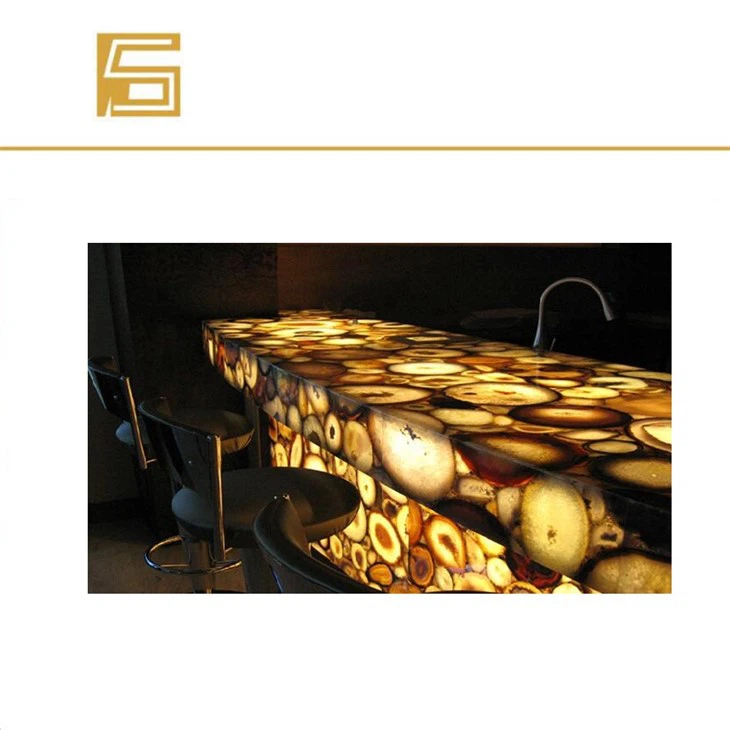 Marble Light Lumi Stone Top