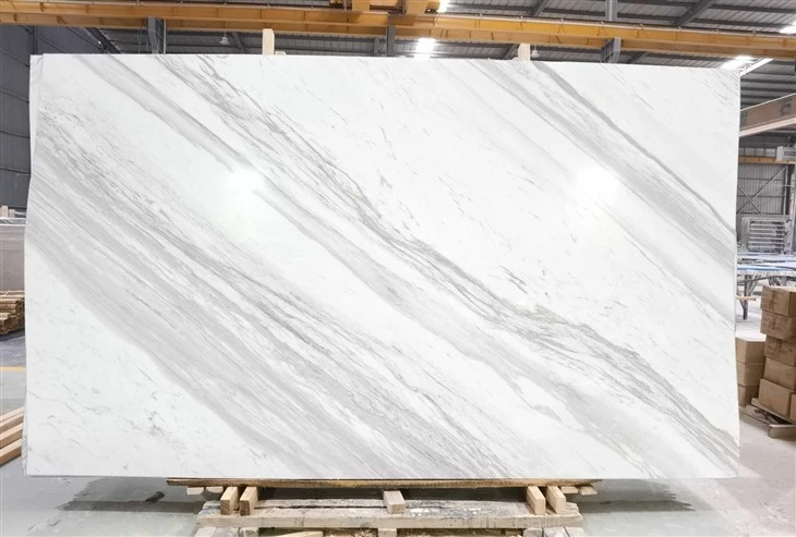 New Technique White Volakas Marble Tile