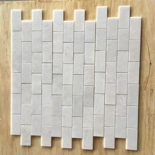 white diamond marble tile